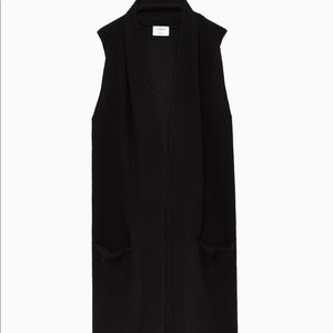 WILFRED SLEEVELESS LONG CARDIGAN